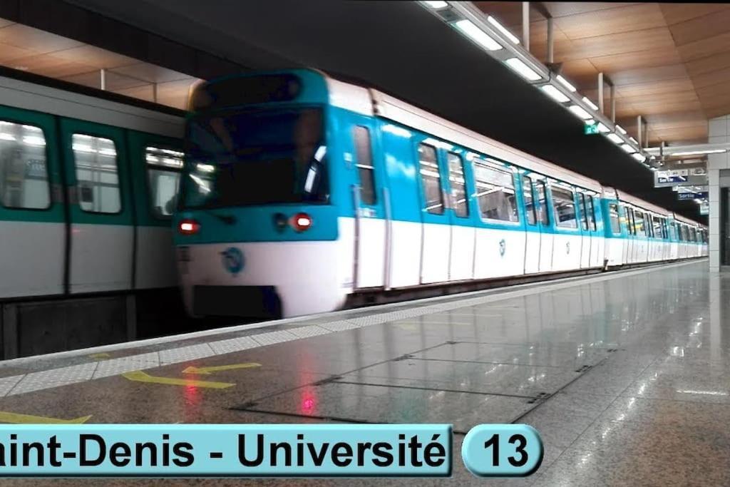 Charmante Studio Ligne 13 Tram 5 Saint Denis Pierrefitte-sur-Seine Exteriör bild